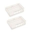2 Pieces Clear Transparent Receptacle Wallplate Cover, Electrical Socket Waterproof Box,Bathroom Socket Switch Splash Box