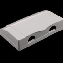 Home-Mounted 86 Type Switching Power Supply Panel,Waterproof Socket Flip Waterproof Enclosure Box 2 Holes White