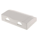 Home-Mounted 86 Type Switching Power Supply Panel,Waterproof Socket Flip Waterproof Enclosure Box 2 Holes White