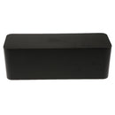 Cable Management Box Organizer - 15.7x 6.1x 5.3 inches, Large (Storage for Desk, TV, Computer, & USB Hub) System to Cover and Hide, Power Strips, Surge Protector, & Cords Black