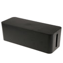 Cable Management Box Organizer - 15.7x 6.1x 5.3 inches, Large (Storage for Desk, TV, Computer, & USB Hub) System to Cover and Hide, Power Strips, Surge Protector, & Cords Black