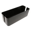 Cable Management Box Organizer - 15.7x 6.1x 5.3 inches, Large (Storage for Desk, TV, Computer, & USB Hub) System to Cover and Hide, Power Strips, Surge Protector, & Cords Black