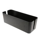 Cable Management Box Organizer - 15.7x 6.1x 5.3 inches, Large (Storage for Desk, TV, Computer, & USB Hub) System to Cover and Hide, Power Strips, Surge Protector, & Cords Black