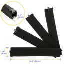 Cable Management Sleeve - Extendable Cord Organizers Kit with Zipper and Buckle Design, Tidy Home and Office Cords In 5 mins, No Tools Needed, 4 Pack 20-inch, Black