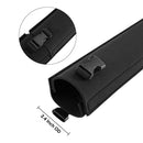 Cable Management Sleeve - Extendable Cord Organizers Kit with Zipper and Buckle Design, Tidy Home and Office Cords In 5 mins, No Tools Needed, 4 Pack 20-inch, Black