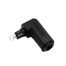 Toslink DIGITAL Optical AUDIO Cable COUPLER Right Angle Male/Female Adapter