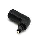 Toslink DIGITAL Optical AUDIO Cable COUPLER Right Angle Male/Female Adapter