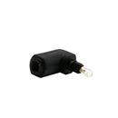 Toslink DIGITAL Optical AUDIO Cable COUPLER Right Angle Male/Female Adapter