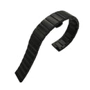 Stainless Steel Watch Bracelet Strap Double Lock Solid Band 18mm black