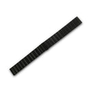 Stainless Steel Watch Bracelet Strap Double Lock Solid Band 18mm black