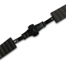 Stainless Steel Watch Bracelet Strap Double Lock Solid Band 18mm black