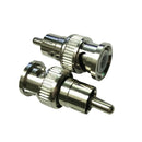 5X BNC Male Plug to RCA Male Plug RG59 Coax Cable Video Adapter Connector