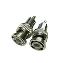 5X BNC Male Plug to RCA Male Plug RG59 Coax Cable Video Adapter Connector