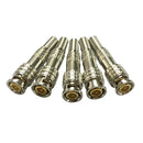 5pcs BNC Male Plug for RG59 Coaxial Cable CCTV Copper Solderless Connector