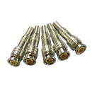 5pcs BNC Male Plug for RG59 Coaxial Cable CCTV Copper Solderless Connector