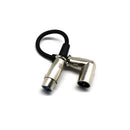 Balanced XLR Cable Premium Series Microphone Cable, Speakers and Pro Devices Cable, 1Ft Male to Famale Silver