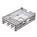 92x62x25mm 9 Acrylic Panels PC Protective Case Cover Raspberry Pi2 PI3 Model B+ Black