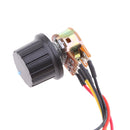 PWM 10-50V DC Motor Speed Control Reversible Regulator Adjustable Knob Driver Switch with Metal Box
