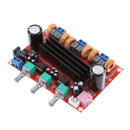 TPA3116D2 2x50W+100W Channel Digital Power Audio Sereo Amplifier Board, DC 12-24V Car Stereo AMP Module for Audio System DIY Speakers with Volume Knob; Heatsink