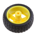 Plastic Tire Wheel with DC 3V 5V 6v Gear Motor For Robot Intelligent Car Robot