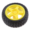 Plastic Tire Wheel with DC 3V 5V 6v Gear Motor For Robot Intelligent Car Robot