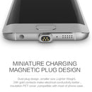 Mini2 Micro USB Magnetic LED Display Data Sync Fast Charge 3.28ft Cable for Android silver