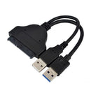 USB to SATA 22Pin Adapter Connector Lead with USB Cable for 2.5" HDD Hard Disk Drive Data Transfer