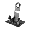 Charging Stand Mount Docking Station Stock Holder for Apple Watch Both 38mm & 42mm, Aircraft Aluminum Build Stand iPhone iPad black