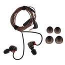 Hi-Fi Sports Headphones with Super Bass and Noise Isolating Black with Mic