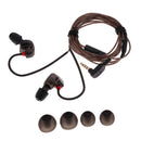 Hi-Fi Sports Headphones with Super Bass and Noise Isolating Black with Mic