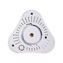 Escam Q8 360 Degree Fisheye Panoranic 960P HD H.264 Wifi Wireless Infrared IP Camera with Two Way Audio, Night Vision, Motion Detection and TF Card Slot EU Plug White