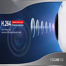 Escam Q8 360 Degree Fisheye Panoranic 960P HD H.264 Wifi Wireless Infrared IP Camera with Two Way Audio, Night Vision, Motion Detection and TF Card Slot EU Plug White