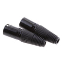 5pcs XLR 3 Pin Snake Plug Audio Microphone Cable Connector Male MIC Jack