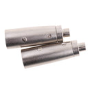 2x XLR Male to RCA Female Plug 3Pin Audio Cable Microphone Mic DJ Adapter