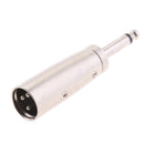 2 Pack XLR 3-Pin Male to 1/4" 6.35mm Mono Male Jack Audio Mic Adapter