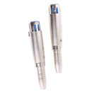 3 Pin XLR Female To 6.35mm MONO Female Socket 1/4" Jack Mic Cable Adapter