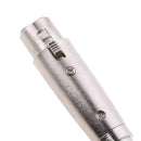 3 Pin XLR Female To 6.35mm MONO Female Socket 1/4" Jack Mic Cable Adapter