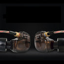 KZ-ATE Dynamic Balanced Armature In Ear HIFI Monitors DJ Studio Stereo Music Earphones Headphone Earbuds For Mobile Phone iPhone Samsung MP3 MP4 Music Player no Mic (Black)