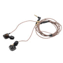 KZ-ATE Dynamic Balanced Armature In Ear HIFI Monitors DJ Studio Stereo Music Earphones Headphone Earbuds For Mobile Phone iPhone Samsung MP3 MP4 Music Player no Mic (Black)
