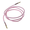 Long AUX Cable [3ft/1m - Copper Shell, Hi-Fi Sound Quality] - 3.5mm Audio Cable / Auxiliary Cable / Aux Cord for Car Stereos, Beats Series, Sony Series, iPod, iPhone and More Pink