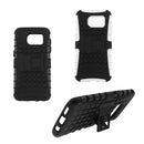 Dual Layer Shockproof TPU + PC Case Cover Stand for Samsung Galaxy S7 Edge Black