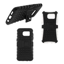 Dual Layer Shockproof TPU + PC Case Cover Stand for Samsung Galaxy S7 Edge Black