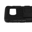 Dual Layer Shockproof TPU + PC Case Cover Stand for Samsung Galaxy S7 Edge Black