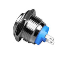 16mm Round Waterproof Momentary Type Stainless Steel Metal Push Button Switch 250V 3A 1NO SPST