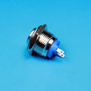 16mm Round Waterproof Momentary Type Stainless Steel Metal Push Button Switch 250V 3A 1NO SPST
