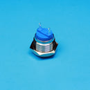 16mm Round Waterproof Momentary Type Stainless Steel Metal Push Button Switch 250V 3A 1NO SPST