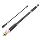 Portable UHF/VHF Dualband Ham Radio Antenna, Retractable High Gain Low SWR Dual Band Handheld Walkie Talkie Radio Telescopic Antenna Whip SMA Female Connector Base