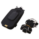 Nylon Walkie Talkie Radio Pouch Bag Belt Loop Holster Carry Case Holder for Motorola BaoFeng 2-Way Radio Black Large Size