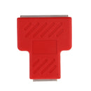 RJ45 Splitter Connector,1 to 2 Ways RJ-45 Interface Splitter Ethernet Cable Socket Adapter 8P8C HUB Network LAN Internet PC laptop Router Contact Modular Plug For Cat5 Cat5e Cat6 Cat7 Ethernet Cables Red