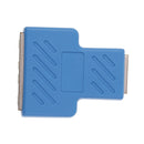 RJ45 Splitter Connector,1 to 2 Ways RJ-45 Interface Splitter Ethernet Cable Socket Adapter 8P8C HUB Network LAN Internet PC laptop Router Contact Modular Plug For Cat5 Cat5e Cat6 Cat7 Ethernet Cables Blue